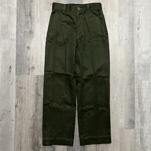 VTG 80s Wildland Fire Fighting Protective Aramid Pants Flap Pocket Army Green 28